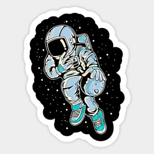 Astronaut Basketball 2 • Funny And Cool Sci-Fi Cartoon Drawing Design Great For Any Occasion And For Everyone Sticker